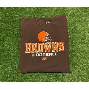 Retro Y2K NFL Team Cleveland Browns spell out football t-shirt 2XL XL